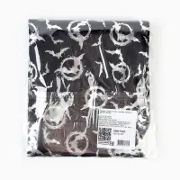 Скатерть на хеллоуин «Летучие мыши», серебро, 200 х 140 Скатерть на хеллоуин «Летучие мыши», серебро, 200 х 140