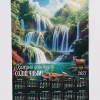 Календарь 2027, настенный, А2 &laquo;Водопады&raquo;