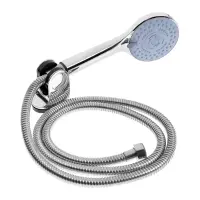Смеситель для ванны ZEIN Z0155, кран-букса 1/2", душевая лейка и шланг, хром