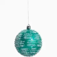 Ёлочные игрушки &laquo;Джейн&raquo;, шары новогодние, набор 3 шт., d=8 см, голубой