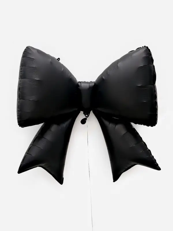 Воздушный шар фольгированный 39" "Бант" цвет черный
