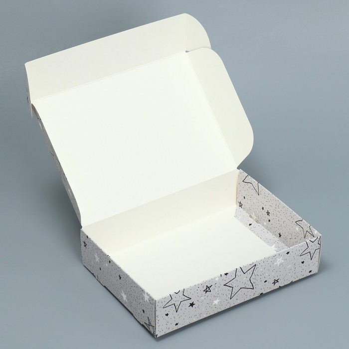 Коробка подарочная складная, упаковка, «Звёзды», 21 х 15 х 5 см Коробка подарочная складная, упаковка, «Звёзды», 21 х 15 х 5 см