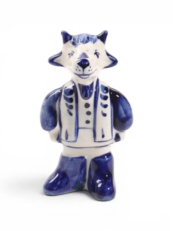 Фигурка &laquo;Козел в валенках&raquo;, 9.5&times;4.5 см, гжель