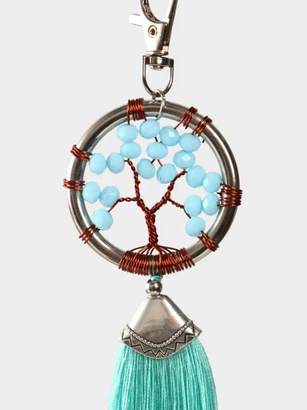 Брелок ловец снов Брелок ловец снов "Древо жизни" 19 см, цв. бирюзовый