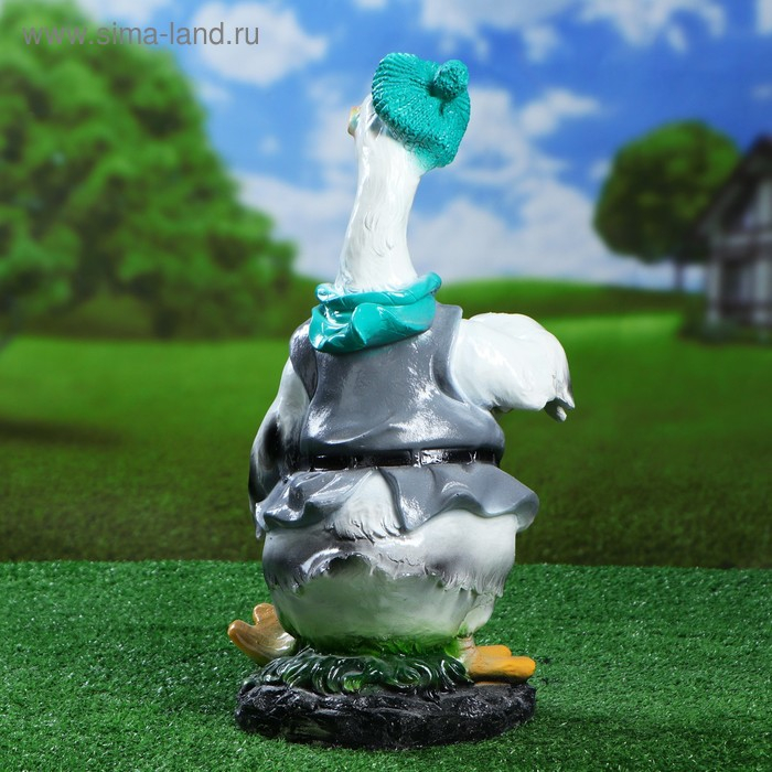 Садовая фигура Садовая фигура "Гусь с гармошкой" 46х23х23см