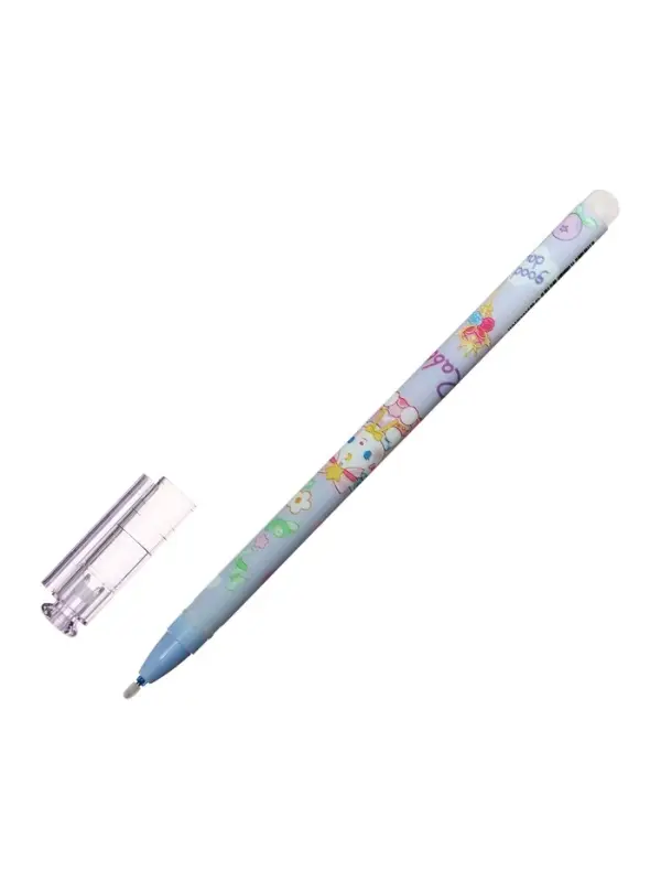 Стираемая ручка &laquo;Зайчик&raquo;, гелевая, синий стержень, узел 0.5 мм, МИКС