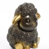 Копилка для денег &laquo;Баран вязаный&raquo;, 16.5 см, чёрная