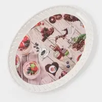 Поднос овальный Доляна &laquo;Пастораль&raquo;, 39&times;29&times;3.5 см, цвет МИКС