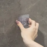 Крючок держатель самоклеящийся Доляна, 2 детали, 5.7×5.7×1 см, прозрачный