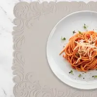 Набор салфеток сервировочных на стол Доляна, 2 шт., 45&times;30 см, бежевый