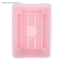 Туалет глубокий с сеткой 36&times;25&times;9 см, розовый