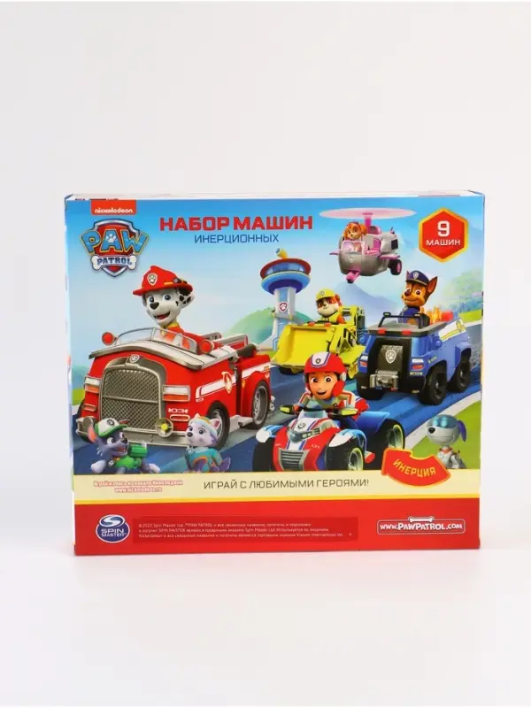 ЩЕНЯЧИЙ ПАТРУЛЬ Игровой набор машинок, 9 машинок