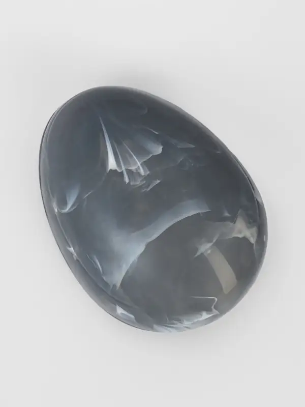 Расчёска массажная, 9&times;7 см, серая