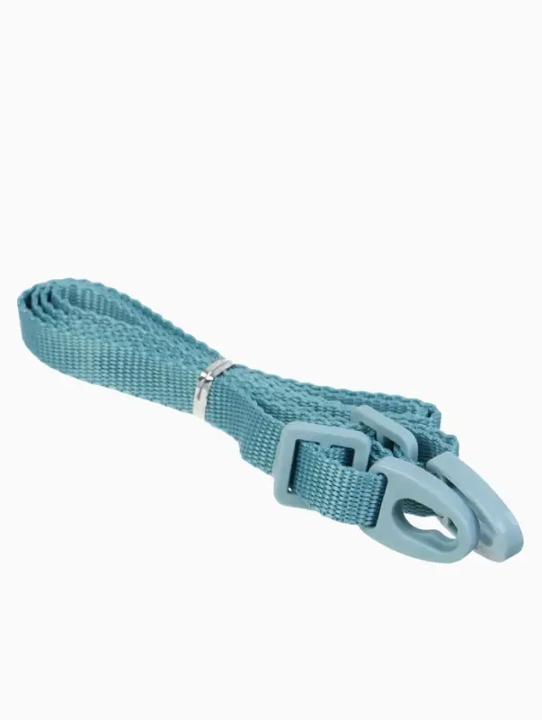 Поильник - непроливайка детский с силиконовой трубочкой и грузиком, от 9 мес., 350 мл., на ленте, цвет голубой, Крошка Я