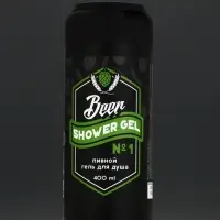 Гель для душа пиво HARD LINE, 400 мл, аромат кедра