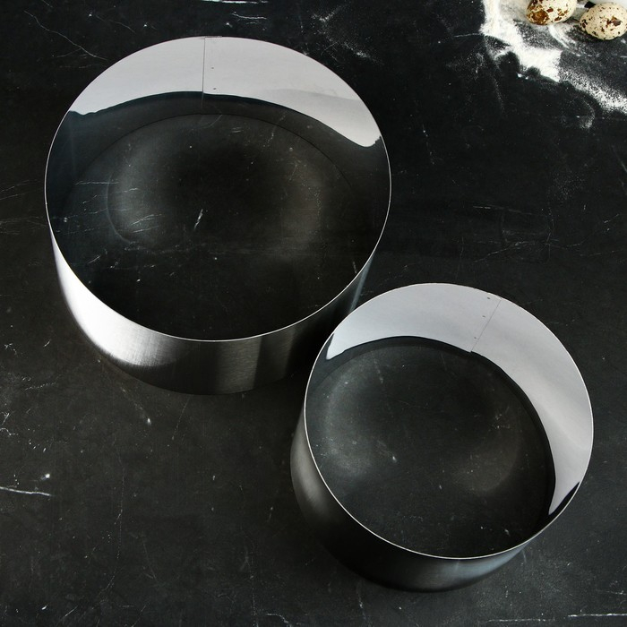 Набор форм для выпечки и выкладки «Круг», d-20, h-12 см, 2 шт Набор форм для выпечки и выкладки «Круг», d-20, h-12 см, 2 шт