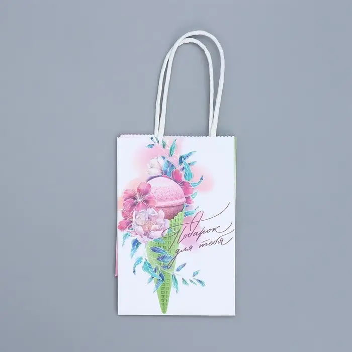 Пакет подарочный крафтовый, упаковка, «С День рождения!», 15 х 10 х 6 см Пакет подарочный крафтовый, упаковка, «С День рождения!», 15 х 10 х 6 см