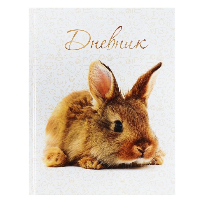 Дневник универсальный для 1-11 классов, "Заяц", твердая обложка 7БЦ, глянцевая ламинация, 40 листов