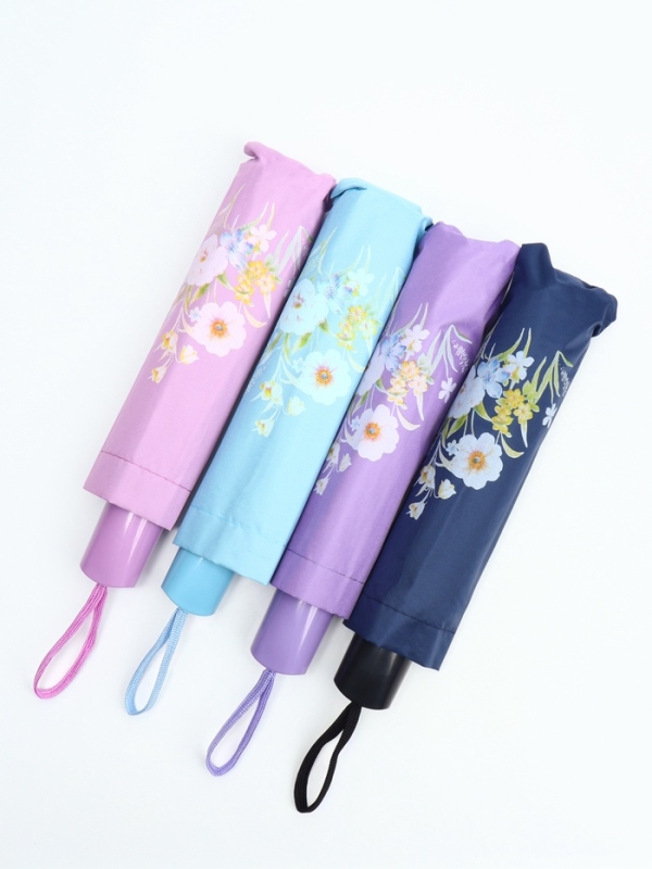 Зонт механический «Цветы», эпонж, 4 сложения, 8 спиц, R = 48/55 см, D = 110 см, цвет МИКС Зонт механический «Цветы», эпонж, 4 сложения, 8 спиц, R = 48/55 см, D = 110 см, цвет МИКС