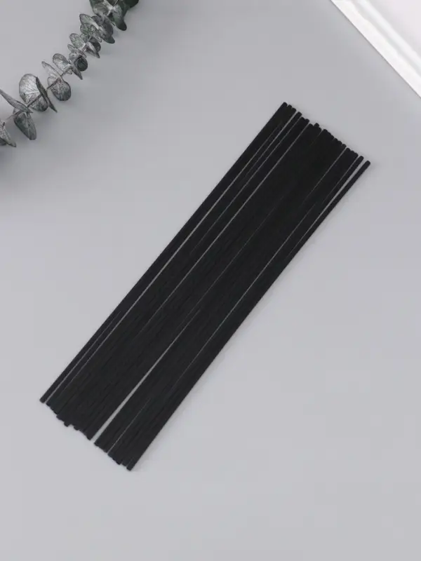 Набор палочек для диффузора фибровых &laquo;Чёрная&raquo;, 20 шт., 0.3&times;0.3&times;25 см