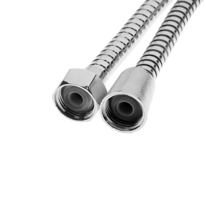 Душевой шланг ZEIN Z2788, 200 см, 1/2 Душевой шланг ZEIN Z2788, 200 см, 1/2", пластик втулка и гайка, нержавеющая сталь, хром