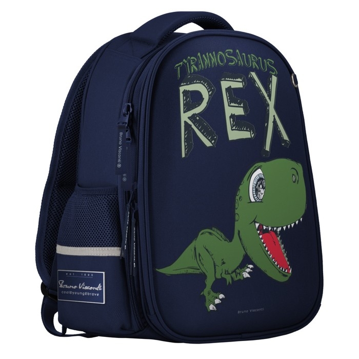 Рюкзак каркасный, 38 х 30 х 20 см, Bruno Visconti 12-001, + пенал, REX Рюкзак каркасный, 38 х 30 х 20 см, Bruno Visconti 12-001, + пенал, REX