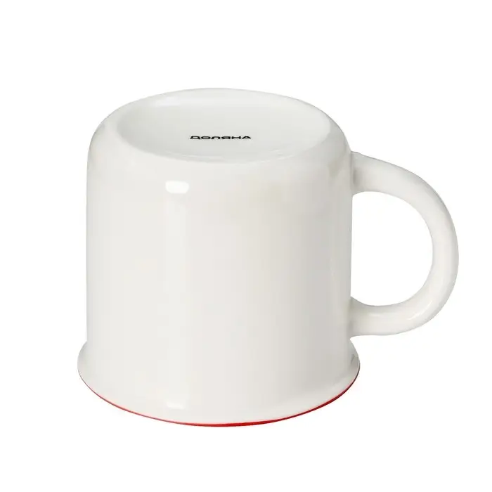 Кружка новогодняя Доляна &laquo;Ёлочка, гори!&raquo;, 380 мл, фарфор, белая