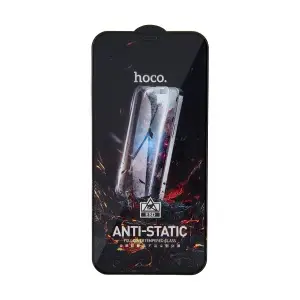Защитное стекло для iPhone 12 Pro Max Full Screen HD Anti-Static G10 Hoco Black без упаковки