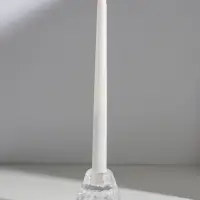 Подсвечник стекло на 1 свечу "Бутон. Лёд" прозрачный d=3,5 см 6х6х6 см