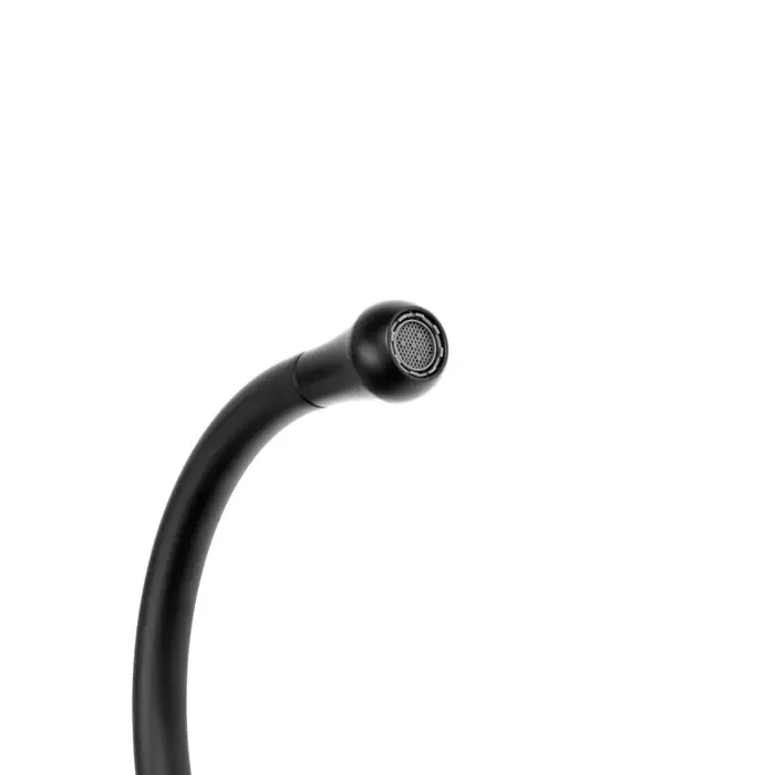 Смеситель для кухни ZEIN Z3743, &laquo;капелька&raquo;, однорычажный, высота излива 26 см, черный