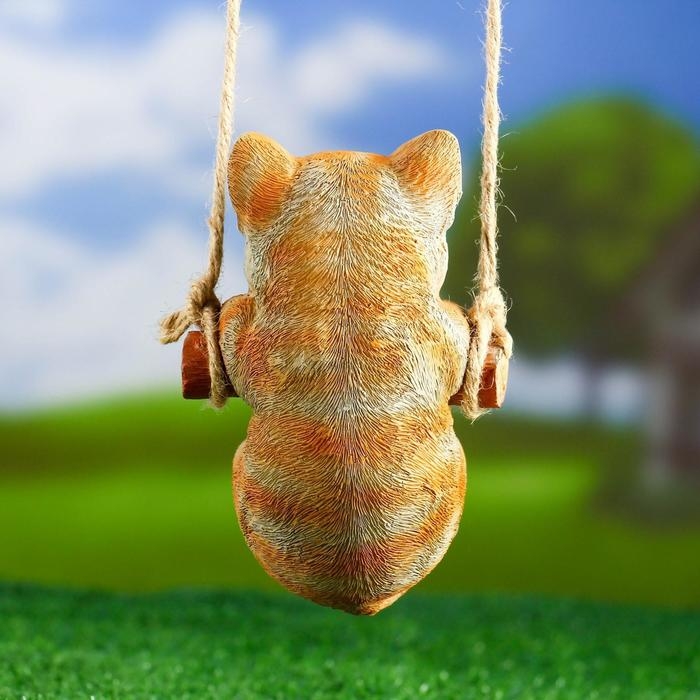 Подвесной декор  Подвесной декор "Котенок" 10х10х15см рыжий