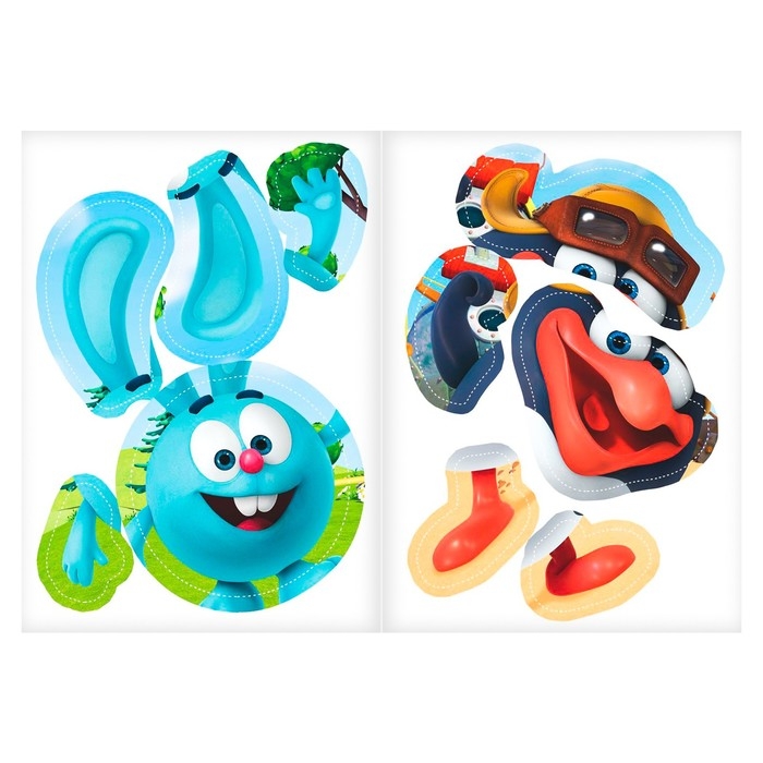 Аппликации, набор 6 шт. по 20 стр., А5, Смешарики Аппликации, набор 6 шт. по 20 стр., А5, Смешарики