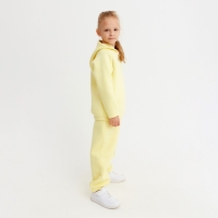 Костюм детский (худи, брюки) MINAKU: Basic Line KIDS, oversize, цвет жёлтый, рост 140