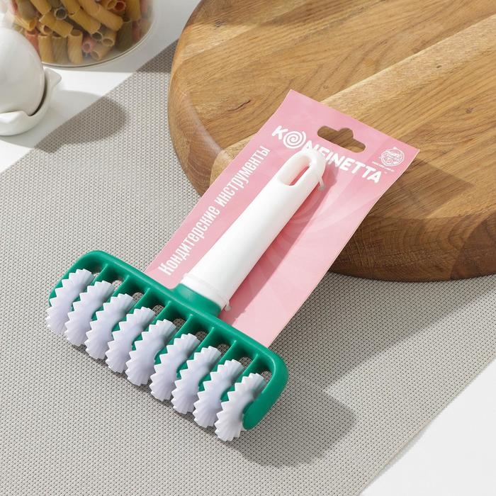 Валик для нарезки теста KONFINETTA «Сладость», фактурный, 14×17×4 см, цвет белый Валик для нарезки теста KONFINETTA «Сладость», фактурный, 14×17×4 см, цвет белый