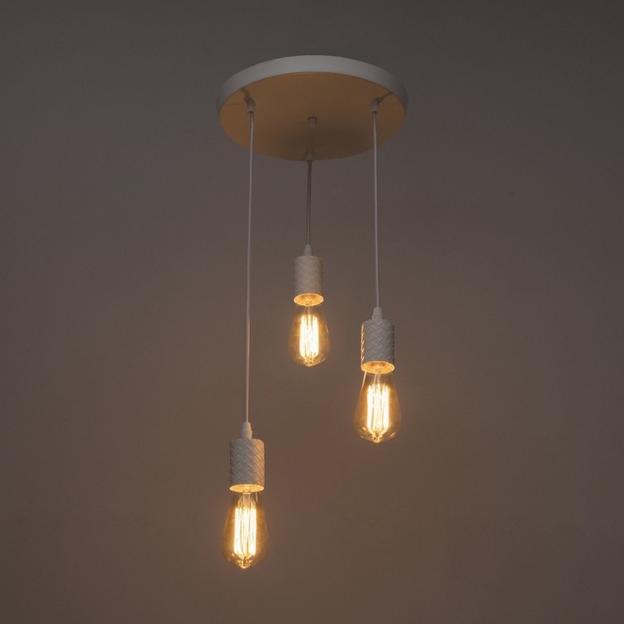 Светильник Светильник "Скин" 3хЕ27 40Вт белый 30х30х16-60см