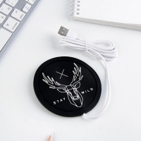 Подставка для кружки USB «Stay wild», подогреватель, 10 × 10 см