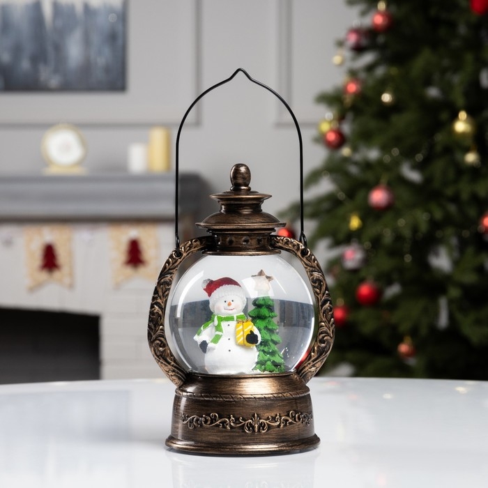 Фигура светодиодная  Фигура светодиодная "Снеговик" 20х14х11 см, батарейки ААx3 (не в комплекте), USB, свечение тёплое белое