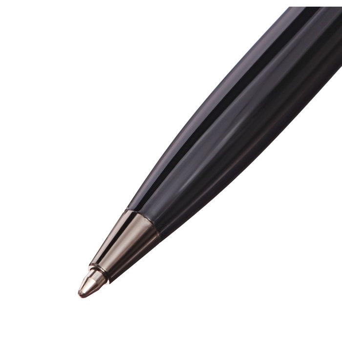 Ручка подарочная шариковая в кожзам футляре поворотная Рептилия корпус черный Ручка подарочная шариковая в кожзам футляре поворотная Рептилия корпус черный