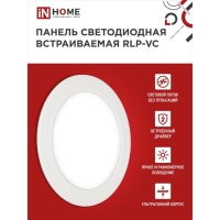 Панель светодиодная IN HOME RLP-VC, 12 Вт, 230 В, 4000 К, 960 Лм, 145x30 мм, круглая, белая