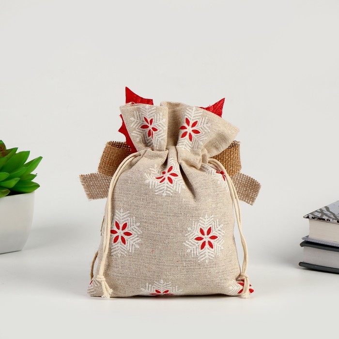 Мешок для подарков «Новый год», цвета МИКС Мешок для подарков «Новый год», цвета МИКС