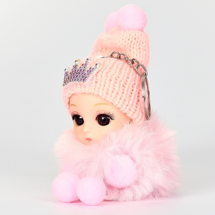 Мягкая игрушка «Зимняя куколка» на брелоке, 16 см, цвет МИКС Мягкая игрушка «Зимняя куколка» на брелоке, 16 см, цвет МИКС