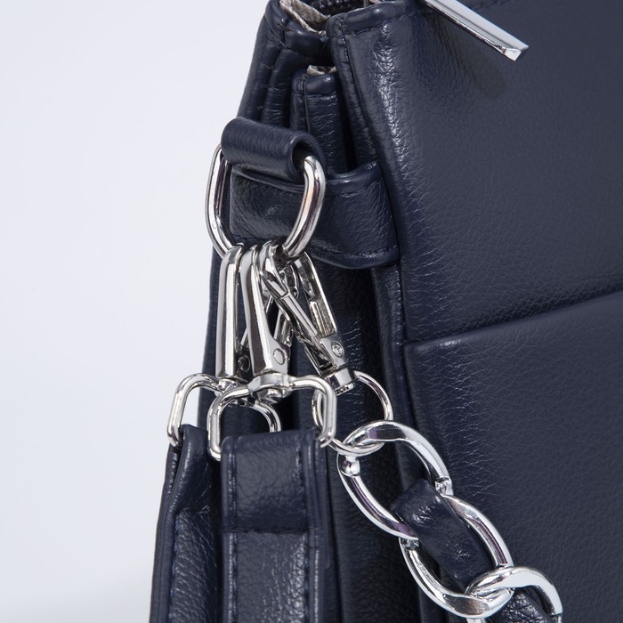 Сумка кросс-боди на молнии, цвет синий Сумка кросс-боди на молнии, цвет синий