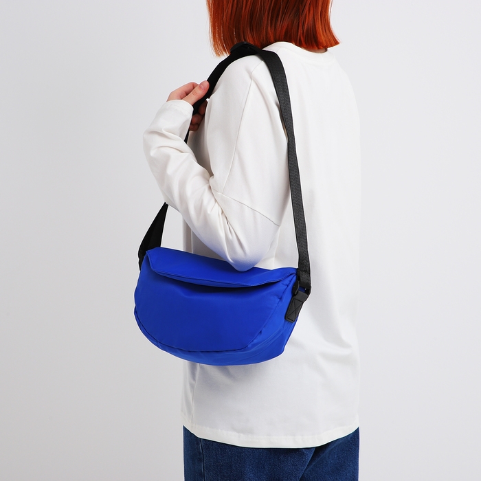 Сумка молодёжная на молнии, цвет синий Сумка молодёжная на молнии, цвет синий