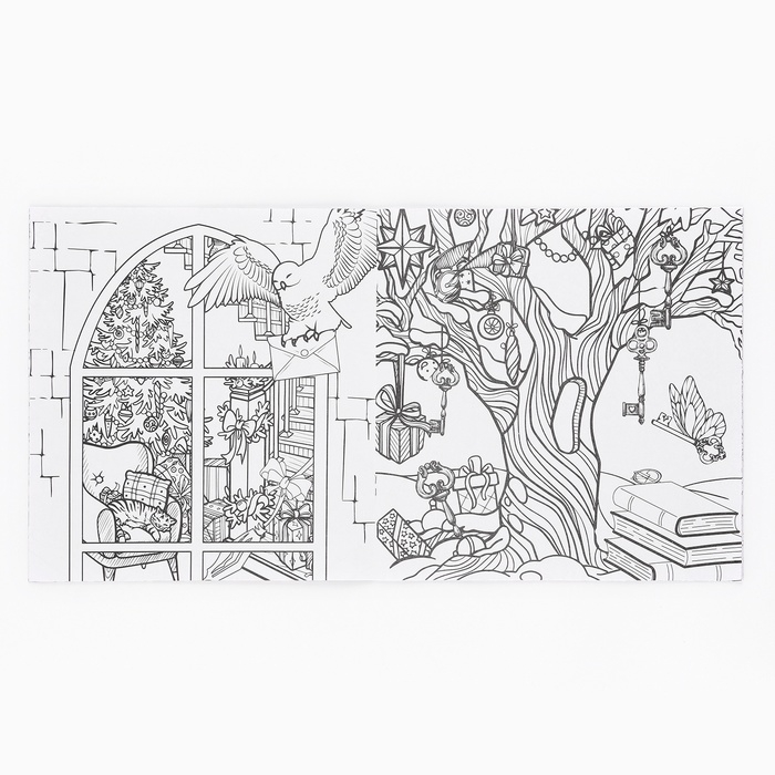 Раскраска антистресс на новый год. Альбом для вдохновения «Магия Нового года», 19 страниц, символ года 2025 Раскраска антистресс на новый год. Альбом для вдохновения «Магия Нового года», 19 страниц, символ года 2025