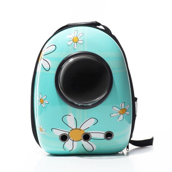 Рюкзак для переноски кошек и собак Рюкзак для переноски кошек и собак "Ромашка", с окном, 32 х 26 х 44 см