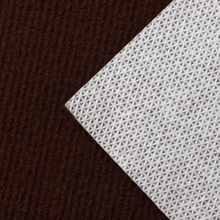 Коврик влаговпитывающий придверный светящийся в темноте Доляна «Добро пожаловать», 50×80 см, цвет коричневый Коврик влаговпитывающий придверный светящийся в темноте Доляна «Добро пожаловать», 50×80 см, цвет коричневый