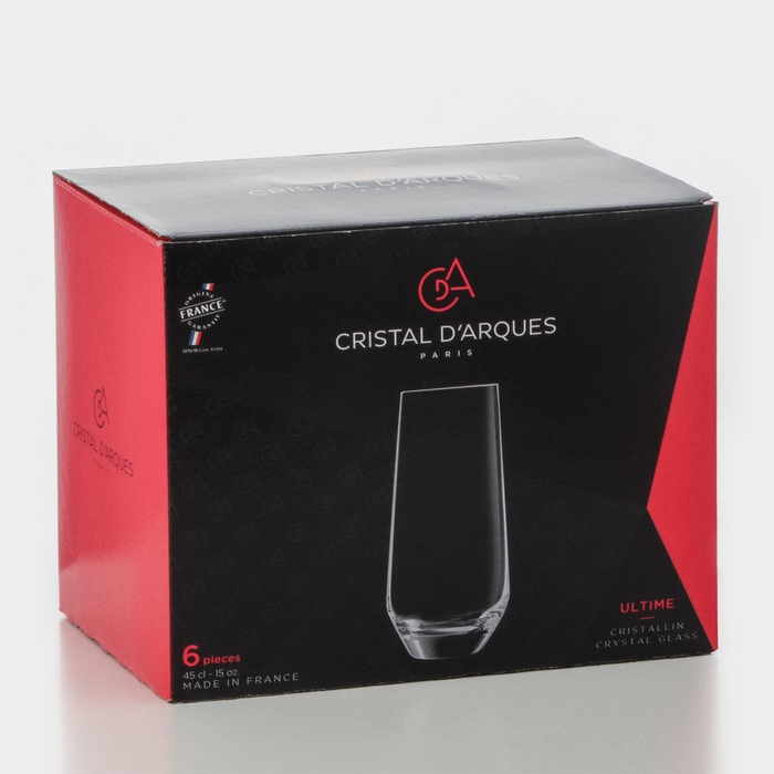 Набор стаканов ULTIME, 450 мл, хрустальное стекло, 6 шт Набор стаканов ULTIME, 450 мл, хрустальное стекло, 6 шт