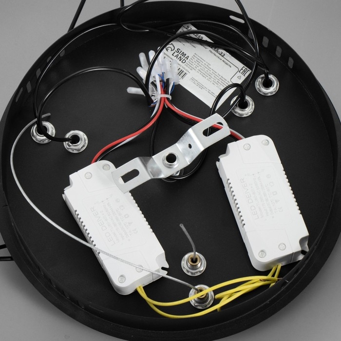 Светильник Светильник "Холтерина" LED 320Вт 3000-6000К черный 70х70х15см BayerLux