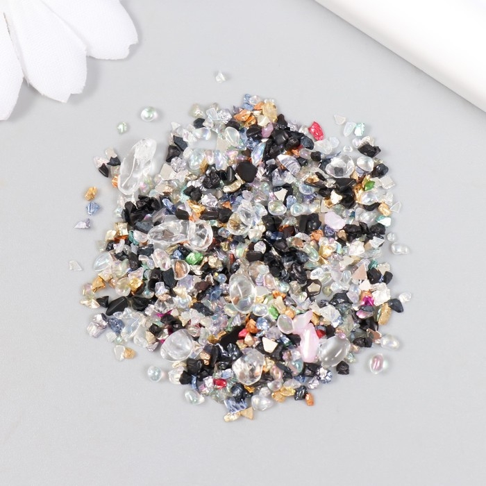 Декор для творчества в баночке Декор для творчества в баночке "Природный камень со стеклом - Классика" 20 гр 5х2,2х2,2 см