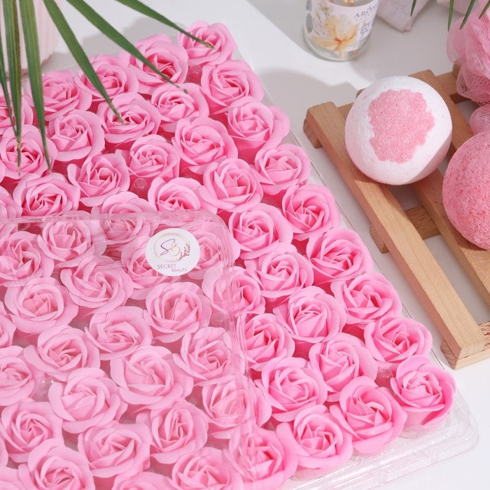 Розы мыльные розовые, набор 81 шт Розы мыльные розовые, набор 81 шт